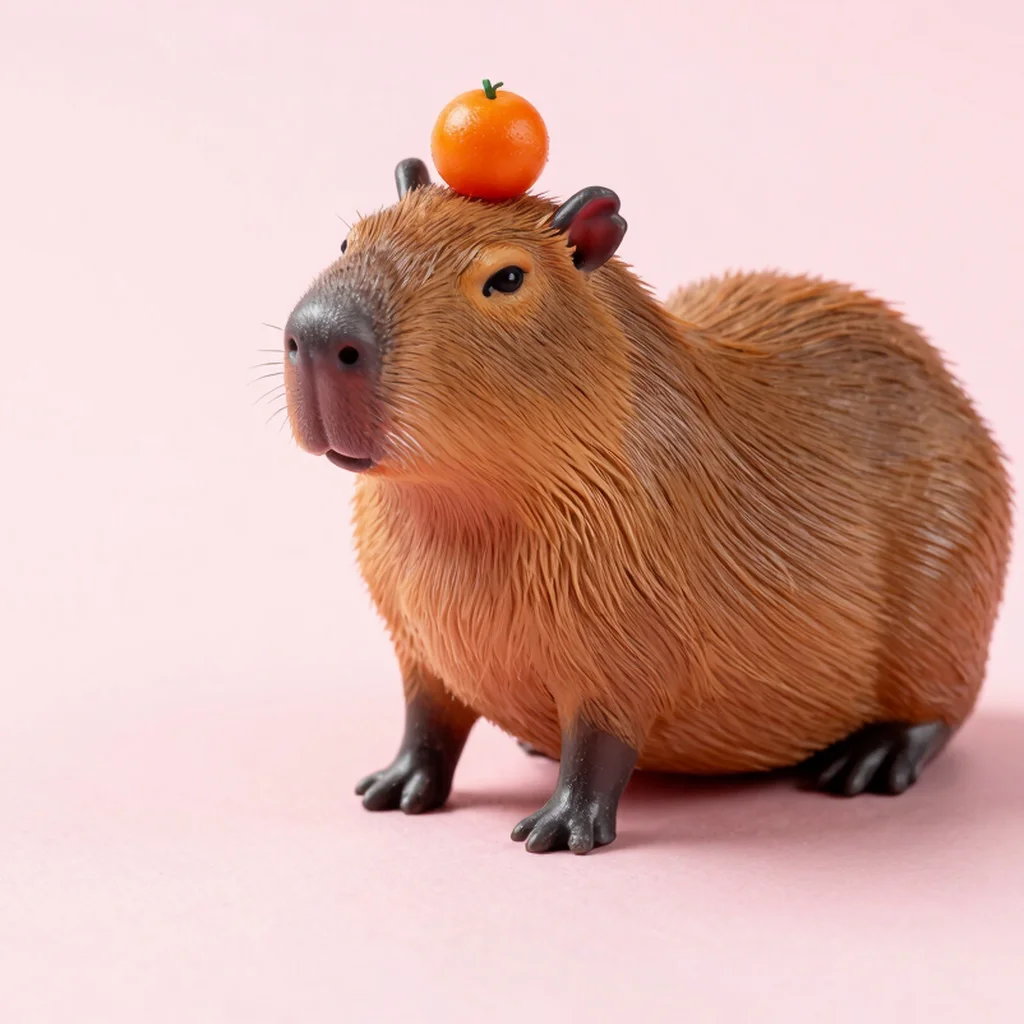 Cozy Capybara Mini Resin Figurine